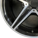 18" MERCEDES C-CLASS 15 205 Type; Sdn C400 5 spoke 18x7.5 black accents - Back View