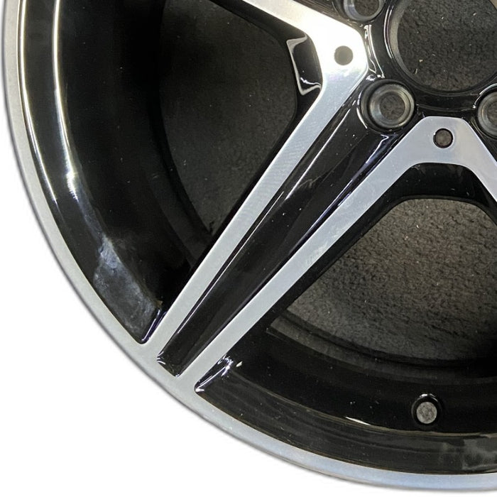 18" MERCEDES C-CLASS 15 205 Type; Sdn C400 5 spoke 18x7.5 black accents - Back View