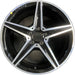 18" MERCEDES C-CLASS 15 205 Type; , C400, 5 spoke, 18x7.5, black accents - Front View