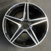 18" MERCEDES C-CLASS 15 205 Type; , C400, 5 spoke, 18x7.5, black accents - Angle View