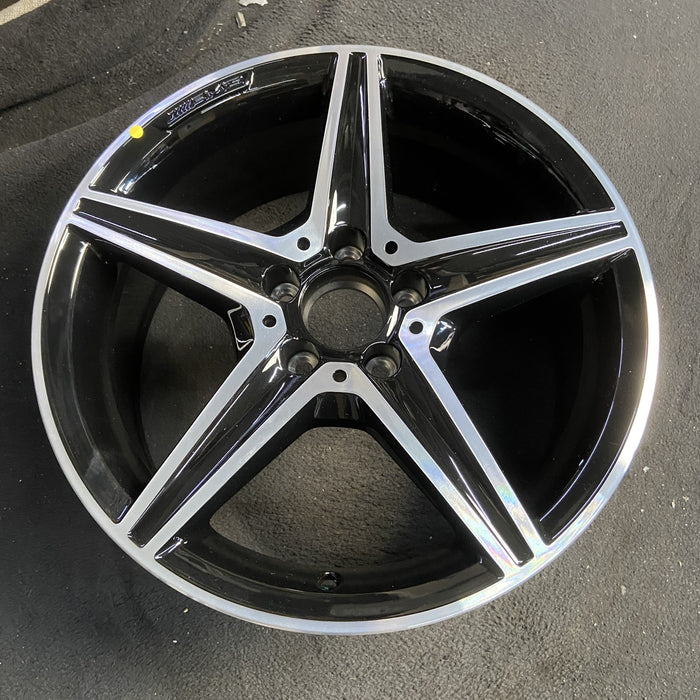 18" MERCEDES C-CLASS 15 205 Type; , C400, 5 spoke, 18x7.5, black accents - Side Profile