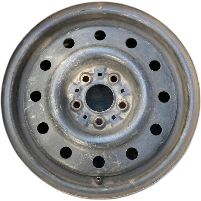 15" TAURUS 94-95 15x6, steel, w/police package Original OEM Wheel Rim - Front View
