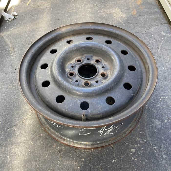 15" TAURUS 94-95 15x6, steel, w/police package Original OEM Wheel Rim - Side Profile