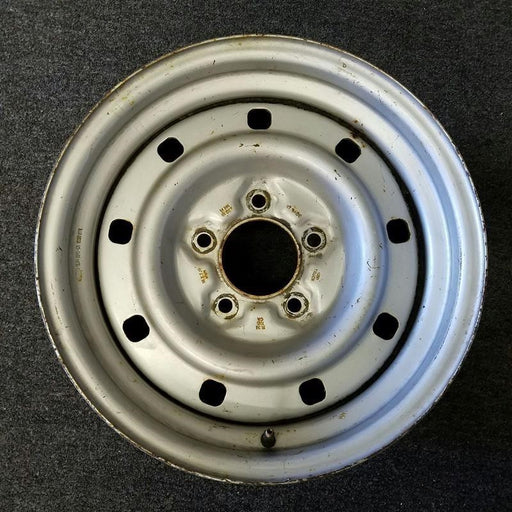 16" EXPEDITION 00 12mm lugs , 16x7, steel, 9 small holes Original OEM Wheel Rim - Front View