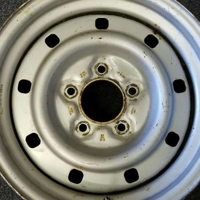 16" EXPEDITION 00 12mm lugs , 16x7, steel, 9 small holes Original OEM Wheel Rim - Angle View