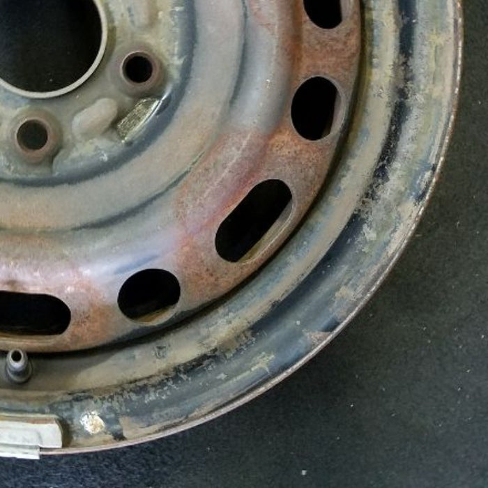 15" MAZDA 3 04-05 15x6, steel Original OEM Wheel Rim - Back View