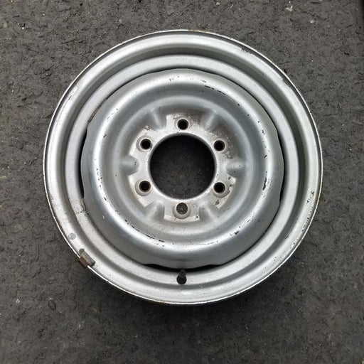 15" 4 RUNNER 86-88 15x6 silver Deluxe Original OEM Wheel Rim - Front View