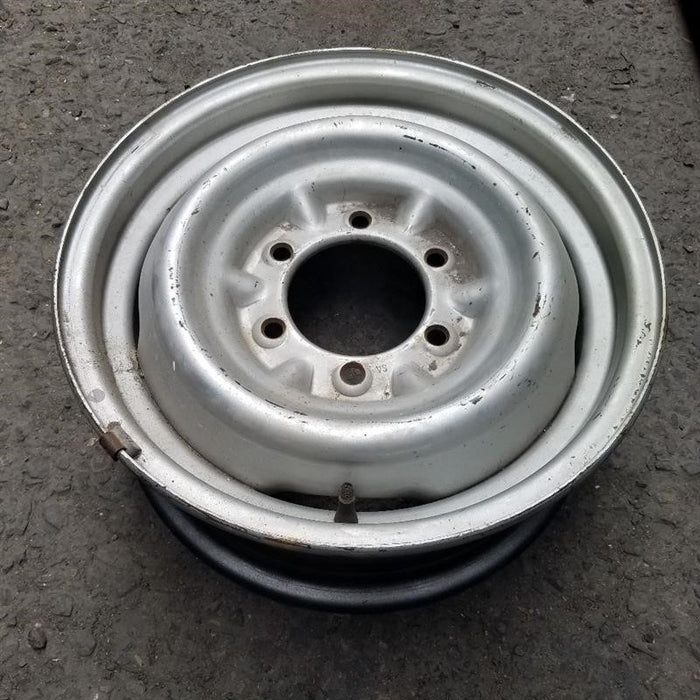 15" 4 RUNNER 86-88 15x6 silver Deluxe Original OEM Wheel Rim - Side Profile