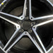 18" MERCEDES C-CLASS 15 205 Type; Sdn C400 5 spoke 18x7.5 black accents - Angle View
