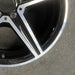 18" MERCEDES C-CLASS 15 205 Type; Sdn C400 5 spoke 18x7.5 black accents - Back View