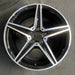 18" MERCEDES C-CLASS 15 205 Type; Sdn C400 5 spoke 18x7.5 black accents - Front View
