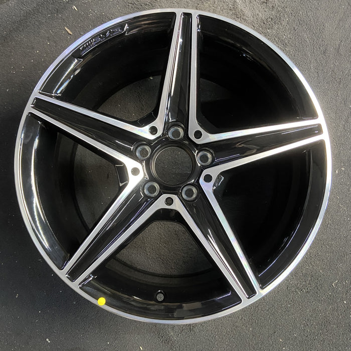 18" MERCEDES C-CLASS 15 205 Type; , C400, 5 spoke, 18x8.5, black accents - Angle View