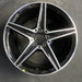 18" MERCEDES C-CLASS 15 205 Type; , C400, 5 spoke, 18x8.5, black accents - Angle View