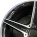 18" MERCEDES C-CLASS 15 205 Type; Sdn C400 5 spoke 18x8.5 black accents - Angle View