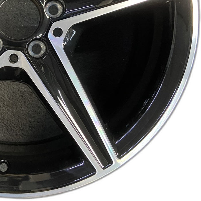 18" MERCEDES C-CLASS 15 205 Type; Sdn C400 5 spoke 18x8.5 black accents - Close-Up Detail