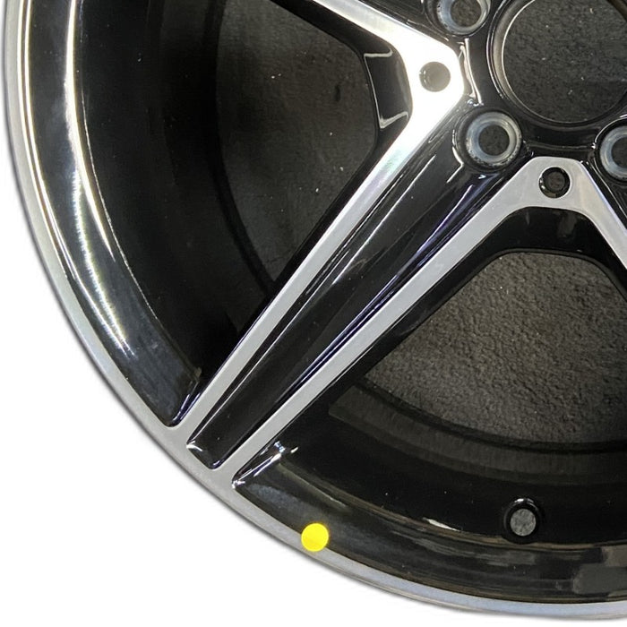 18" MERCEDES C-CLASS 15 205 Type; Sdn C400 5 spoke 18x8.5 black accents - Back View
