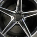 18" MERCEDES C-CLASS 15 205 Type; Sdn C400 5 spoke 18x8.5 black accents - Angle View
