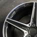 18" MERCEDES C-CLASS 15 205 Type; Sdn C400 5 spoke 18x8.5 black accents - Side Profile