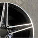 18" MERCEDES C-CLASS 15 205 Type; Sdn C400 5 spoke 18x8.5 black accents - Close-Up Detail