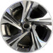 17" XV CROSSTREK 24-25 17x7 , , angled spoke, machined face with pockets - Front View