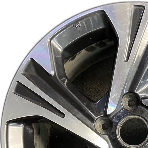 17" XV CROSSTREK 24-25 17x7 alloy 5 spoke angled spoke machined face with - Angle View