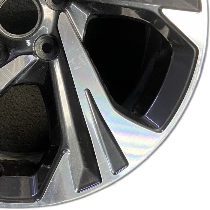 17" XV CROSSTREK 24-25 17x7 alloy 5 spoke angled spoke machined face with - Close-Up Detail