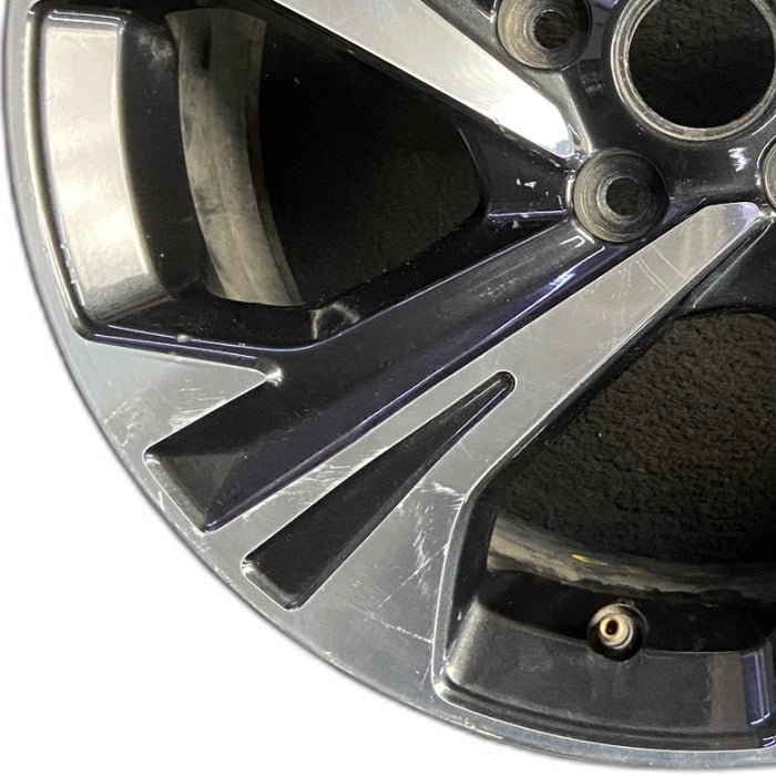 17" XV CROSSTREK 24-25 17x7 alloy 5 spoke angled spoke machined face with - Back View