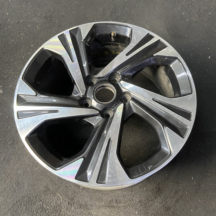 17" XV CROSSTREK 24-25 17x7 , , angled spoke, machined face with pockets - Close-Up Detail