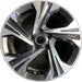 17" XV CROSSTREK 24-25 17x7 , , angled spoke, machined face with pockets - Front View