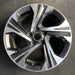 17" XV CROSSTREK 24-25 17x7 alloy 5 spoke angled spoke machined face with - Front View