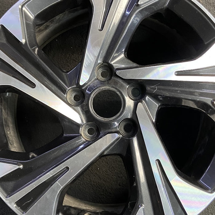 17" XV CROSSTREK 24-25 17x7 alloy 5 spoke angled spoke machined face with - Angle View