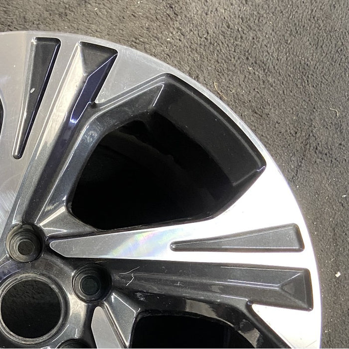 17" XV CROSSTREK 24-25 17x7 alloy 5 spoke angled spoke machined face with - Close-Up Detail