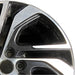 17" BOLT 22 17x6.5 machined black opt PZE Original OEM Wheel Rim - Side Profile