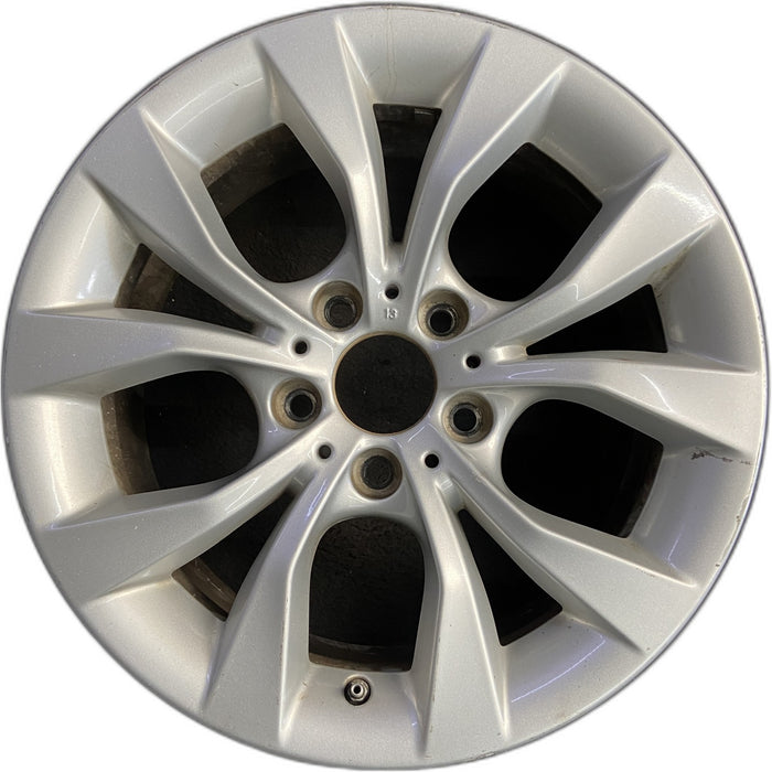 17" BMW X1 12-15 17x7.5, alloy, 5 spoke, V spoke, flat spoke edge Original OEM - Front View