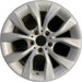 17" BMW X1 12-15 17x7.5, alloy, 5 spoke, V spoke, flat spoke edge Original OEM - Front View