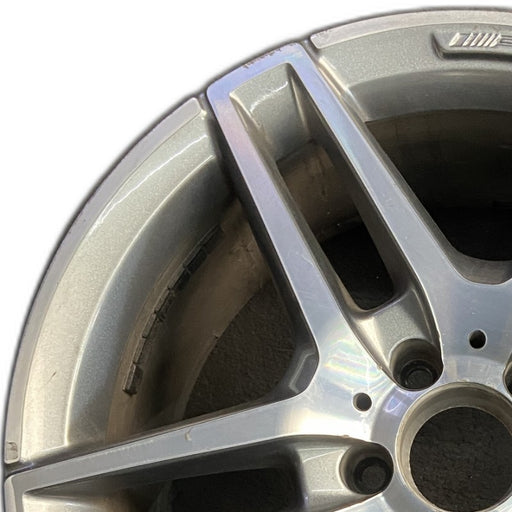 18" MERCEDES E-CLASS 16 212 Type Sdn E350 18x9 10 spoke 5 pairs AMG logo - Angle View