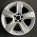 19" BMW X5 07-13 19x9 , 5 spoke, solid spoke Original OEM Wheel Rim - Angle View