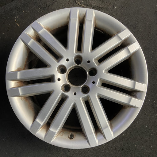 17" MERCEDES C-CLASS 08-09 204 Type; C300, 17x8.5 Original OEM Wheel Rim - Angle View