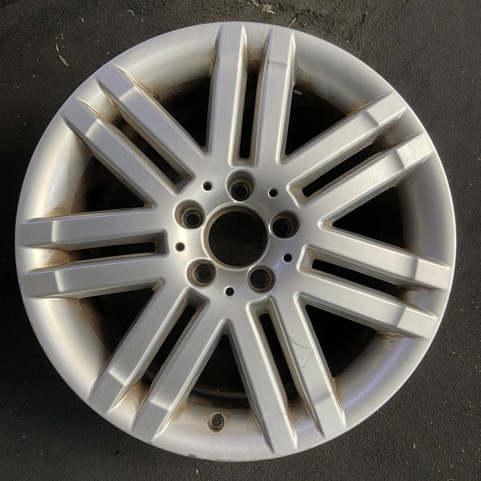 17" MERCEDES C-CLASS 08-09 204 Type; C300, 17x8.5 Original OEM Wheel Rim - Angle View