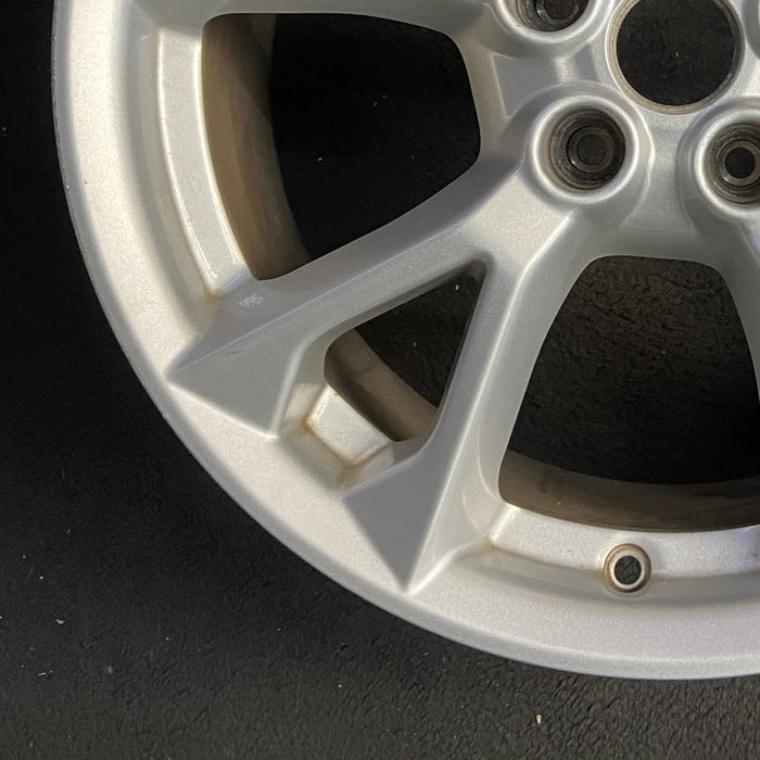 18" MAXIMA 12-14 18x8 alloy 5 V spokes flat spoke bright silver Original OEM - Additional View