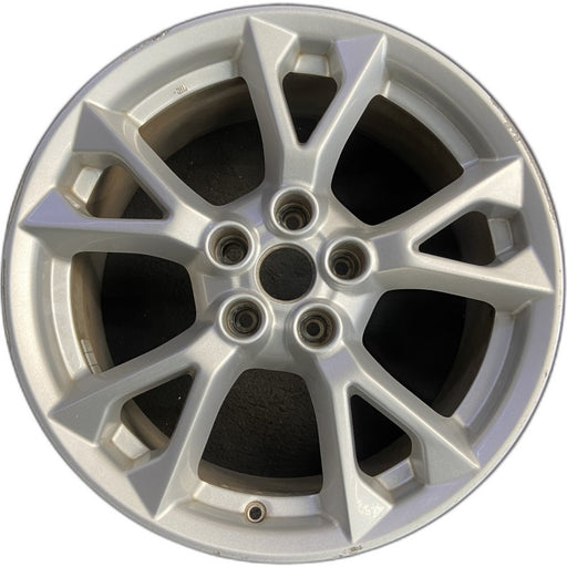 18" MAXIMA 12-14 18x8 alloy 5 V spokes flat spoke bright silver Original OEM - Front View