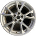 18" MAXIMA 12-14 18x8 alloy 5 V spokes flat spoke bright silver Original OEM - Front View