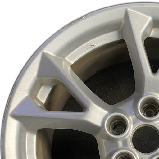 18" MAXIMA 12-14 18x8 alloy 5 V spokes flat spoke bright silver Original OEM - Angle View