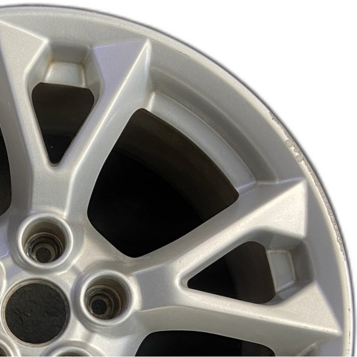 18" MAXIMA 12-14 18x8 alloy 5 V spokes flat spoke bright silver Original OEM - Side Profile