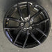 19" MUSTANG 24-25 19x8.5 5 spoke U spoke black Original OEM Wheel Rim - Front View