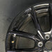 19" MUSTANG 24-25 19x8.5 5 spoke U spoke black Original OEM Wheel Rim - Side Profile