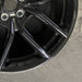 19" MUSTANG 24-25 19x8.5 5 spoke U spoke black Original OEM Wheel Rim - Back View