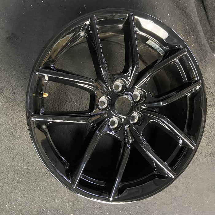 19" MUSTANG 24-25 19x8.5 5 spoke U spoke black Original OEM Wheel Rim - View 7