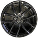 19" MUSTANG 24-25 19x8.5, , U spoke, black Original OEM Wheel Rim - Front View