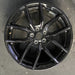 19" MUSTANG 24-25 19x8.5, , U spoke, black Original OEM Wheel Rim - Angle View